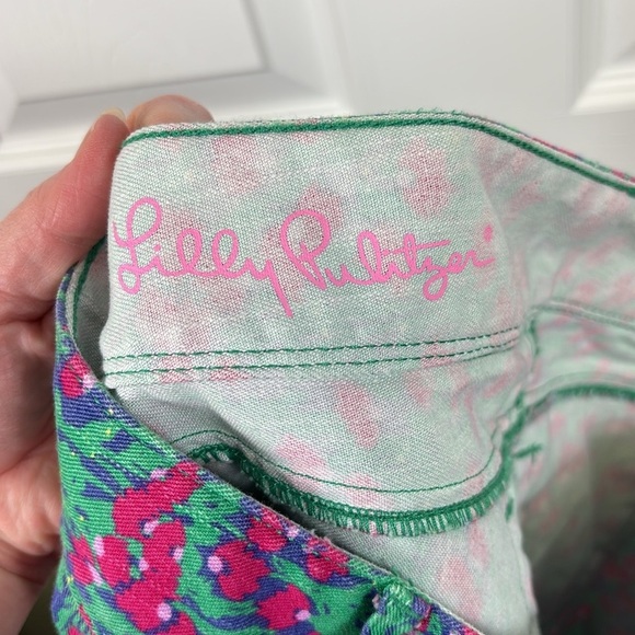 Lilly Pulitzer floral worth skinny mini jeans sz 2 - Picture 11 of 11